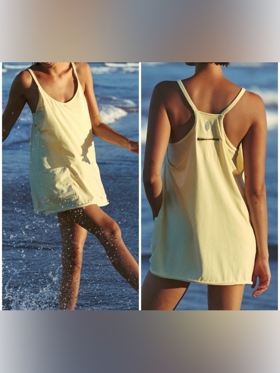 Free People Dresses & Skirts - NWOT Free People FP Movement Hot Shot Mini Dress - sour citrus yellow - medium